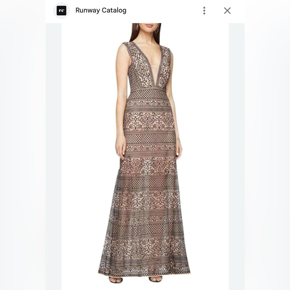 NWT BCBG Max Azria Lace Evening Gown